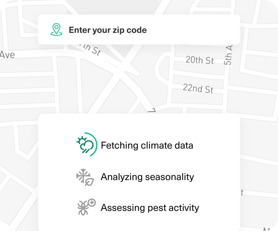 Street map with details